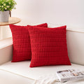 Aegero Pack of 2 Corduroy Decorative Throw Pillow Covers 24x24 Inch by Unknown