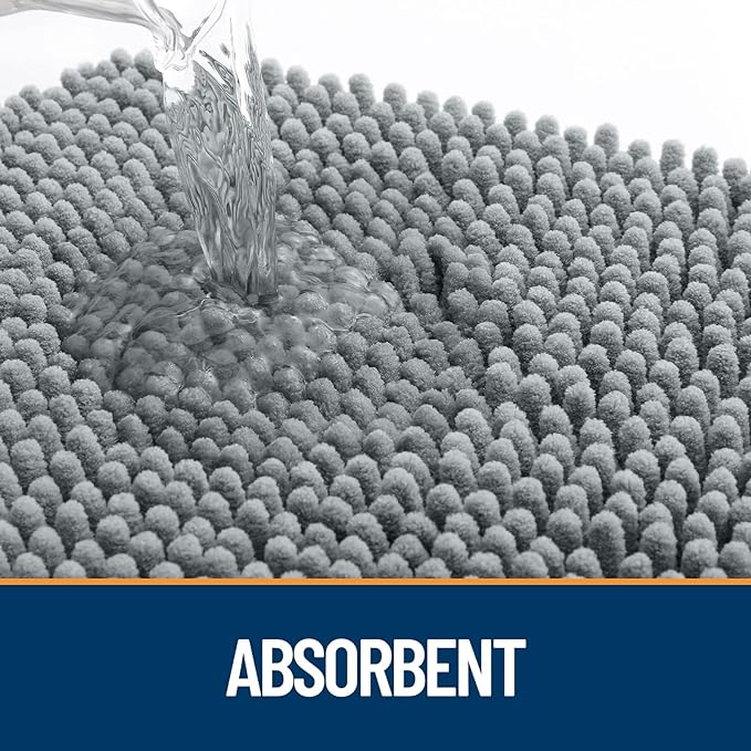 OLANLY Dog Door Mat for Muddy Paws 30x20, Super Absorbent Chenille Mud Mat | - Image 3