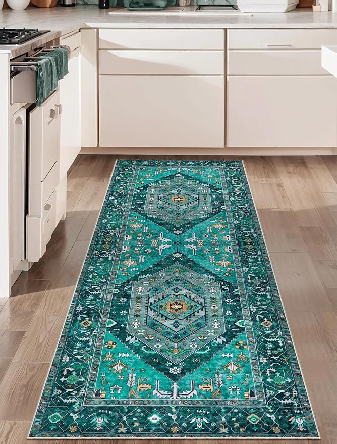 SERISSA 2x6 Washable Non Slip Boho Runner Rug by SERISSAHomeDecorCollection