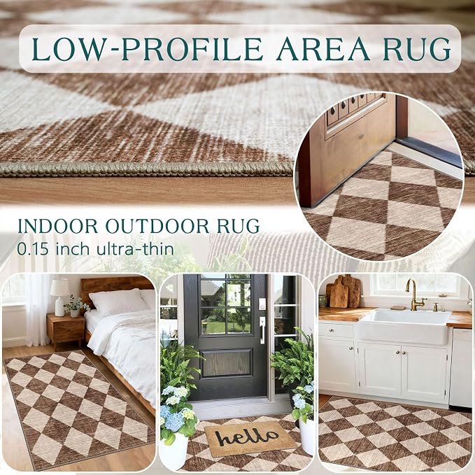 Checkered Entryway Rug - Image 5