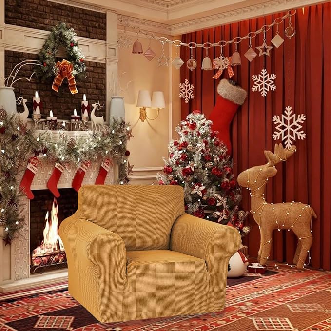 Stretch Chair Sofa Slipcover, Single Couch Cover, Pet Friendly Furniture - Image 2
