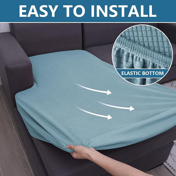 Waterproof Sectional Couch Covers, Non Slip Sofa Cushion Covers | L Shape - Image 8