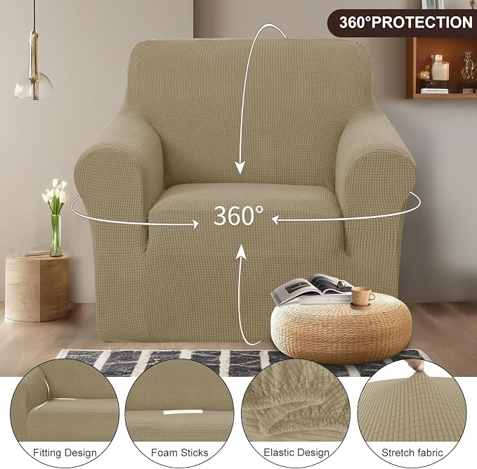 U-NICE HOME Stretch Couch Cover Slipcover - Image 3