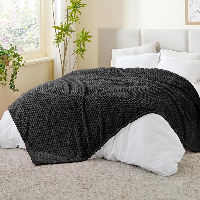 BEDELITE Black Large Throw Blanket - Image 7