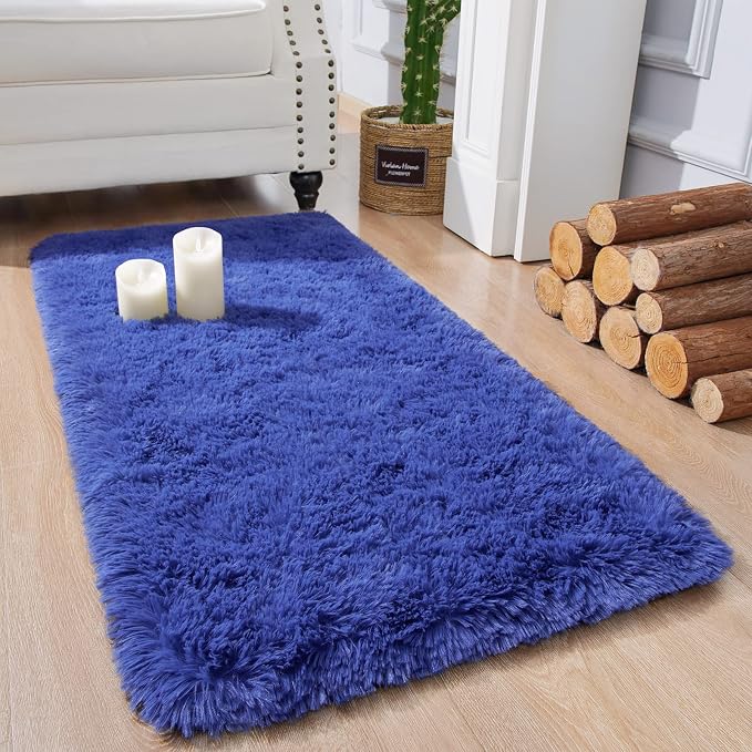 Chicrug Soft Runner Rug for Bedroom Living Room Plush Fluffy Rug 2x4, | Shag by ChicrugHomeDecor