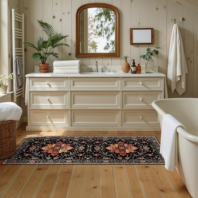 RELEANY Washable Area Rug, Runner 2'x5', Water Repellent, Pet Friendly - Image 3