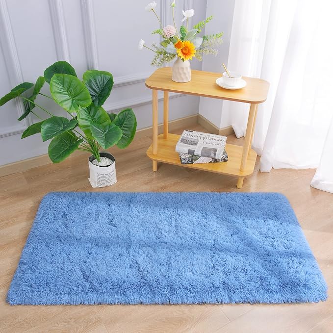 Chicrug Soft Runner Rug for Bedroom Living Room Plush Fluffy Rug 2x4 | Shag - Image 2