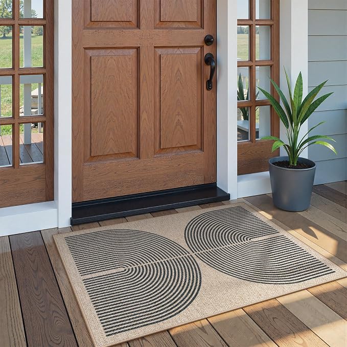 Lahome Rainbow Easy Jute Rug by Lahome
