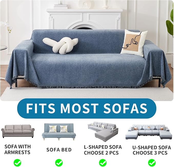 HAOMAIJIA Chenille Couch Cover Sofa Covers - Image 5