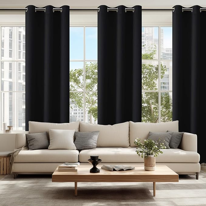 Blackout Curtains for Bedroom, 38 x 84 Inches Long, 2 Panels, Window Curtains - Image 6