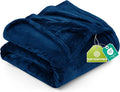 Utopia Bedding Ultra Soft Fleece Bed Blanket Twin Size Navy | Microfiber Plush by UTOPIABEDDING
