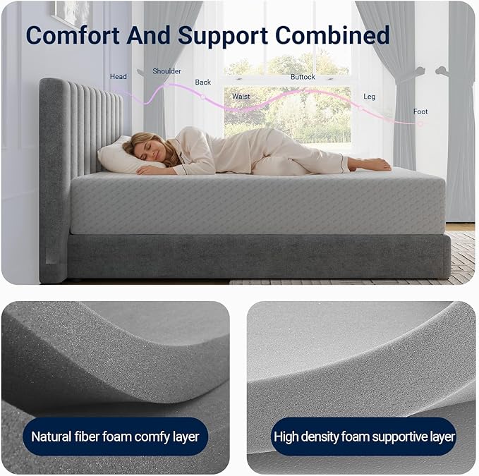 Avenco Queen Mattress, 12 Inch Queen Memory Foam Mattress in a Box for Refresh Sleep & Pressure Relief, CertiPUR-US Certified Firm Queen Size Mattresses