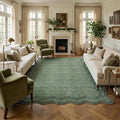 GarveeHome 6x9 Scalloped Area Rug Soft Washable Rug by GarveeHome