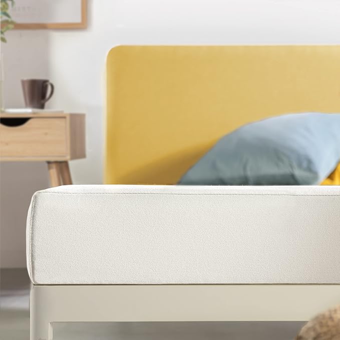 Best Price Mattress 6 Inch King Mattress Bed-In-A-Box, Green Tea Memory Foam,White