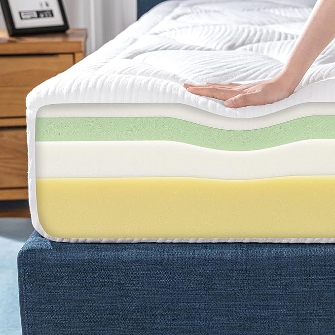 ZINUS 8 Inch Cloud Memory Foam Mattress, King, Fiberglass Free, Pressure Relieving, Mattress in A Box, CertiPUR-US Certified, White