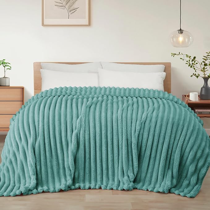 Exclusivo Mezcla Striped Twin Size Fleece Blanket by ExclusivoMezcla