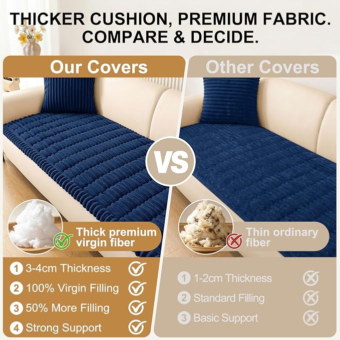 Smiry Couch Cover for Dogs, Non Slip Washable Sofa Protector for Pets | Soft - Image 5