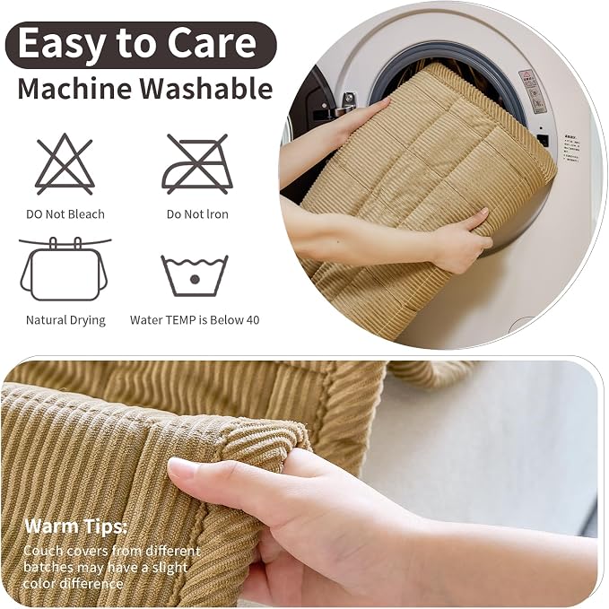 Couch Covers for Dogs Washable, 27.6"x82.7" Non Slip Couch Covers for Loveseat - Image 7