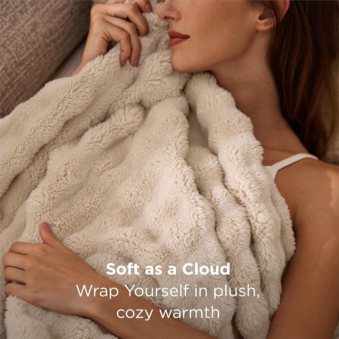 Bedsure Beige Twin XL Blankets for Bed - Image 2
