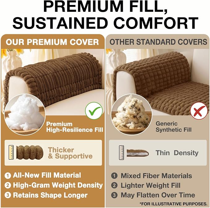 Couch Cover for Dogs, Washable Non Slip Plush Flannel Sofa Protector | Thick - Image 10