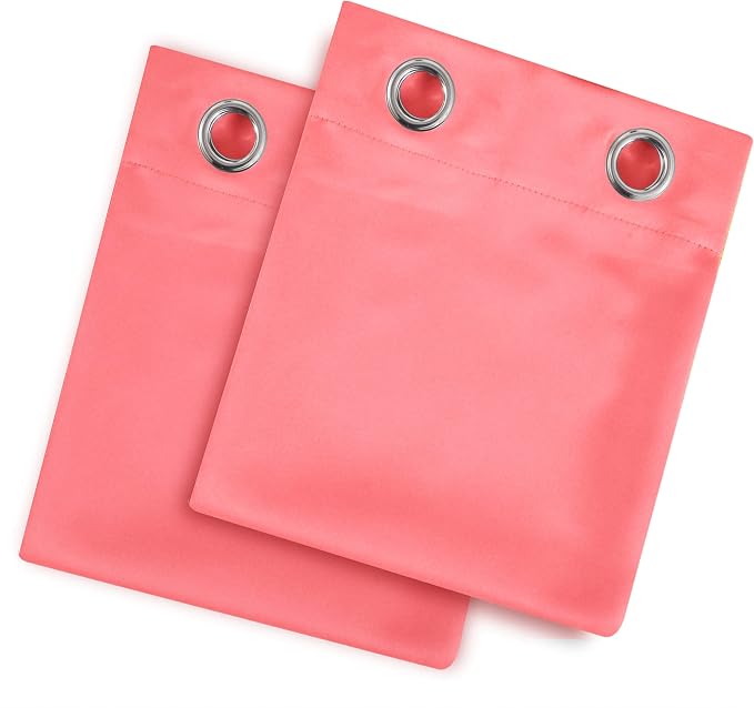 Blackout Curtains 38 x 54 inch/Coral Curtains Set of 2 Panels/Thermal Insulated - Image 9