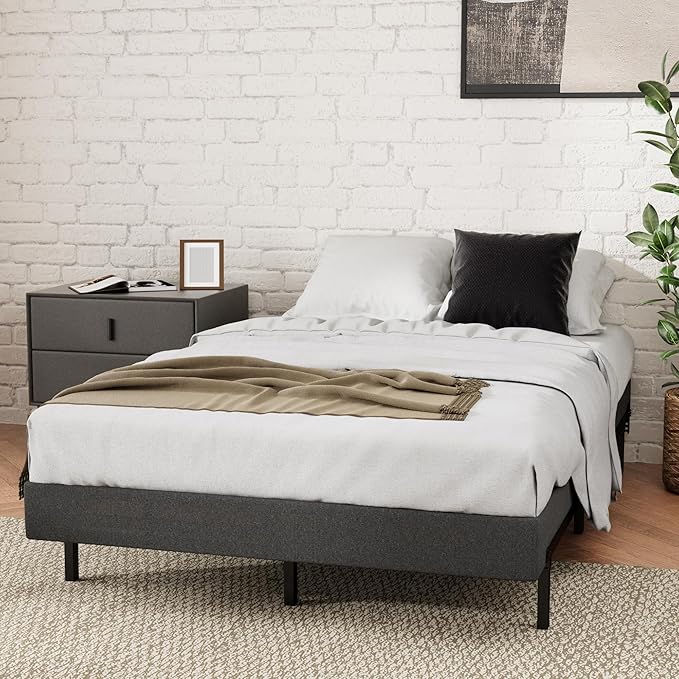 ZINUS 5 Inch Full WonderBox(TM) Smart Box Spring, Quick Assembly Mattress Foundation, Durable Metal Frame, Grey