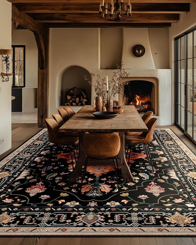 RELEANY Washable Area Rug, Large 10'x14', Water Repellent, Pet Friendly - Image 3