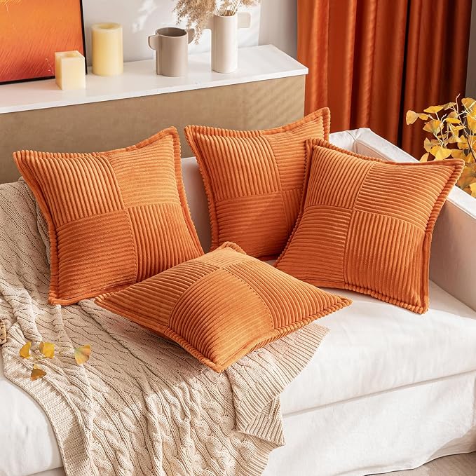 MIULEE Fall Orange Decorative Throw Pillow Covers - Image 7