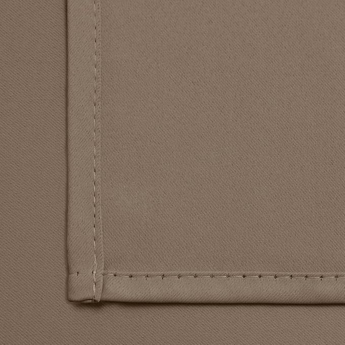 Yakamok Room Darkening Curtains 52x63 inch Length Khaki-Living Room | 2 panels - Image 8