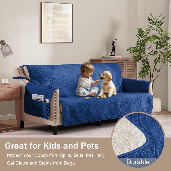 Quilted Grand Sofa Covers Washable, Couch Cover - Image 8