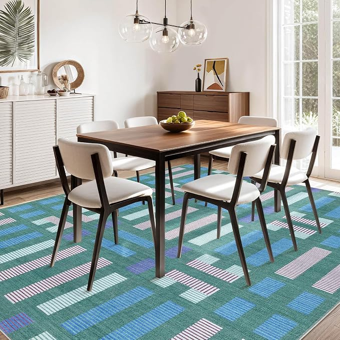 cotiled Boho 8x10 Area Rugs for Living Room: Large Moroccan Washable Rug | - Image 5