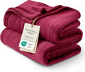 Bedsure GentleSoft Fleece Throw XL Blanket Red by Unknown