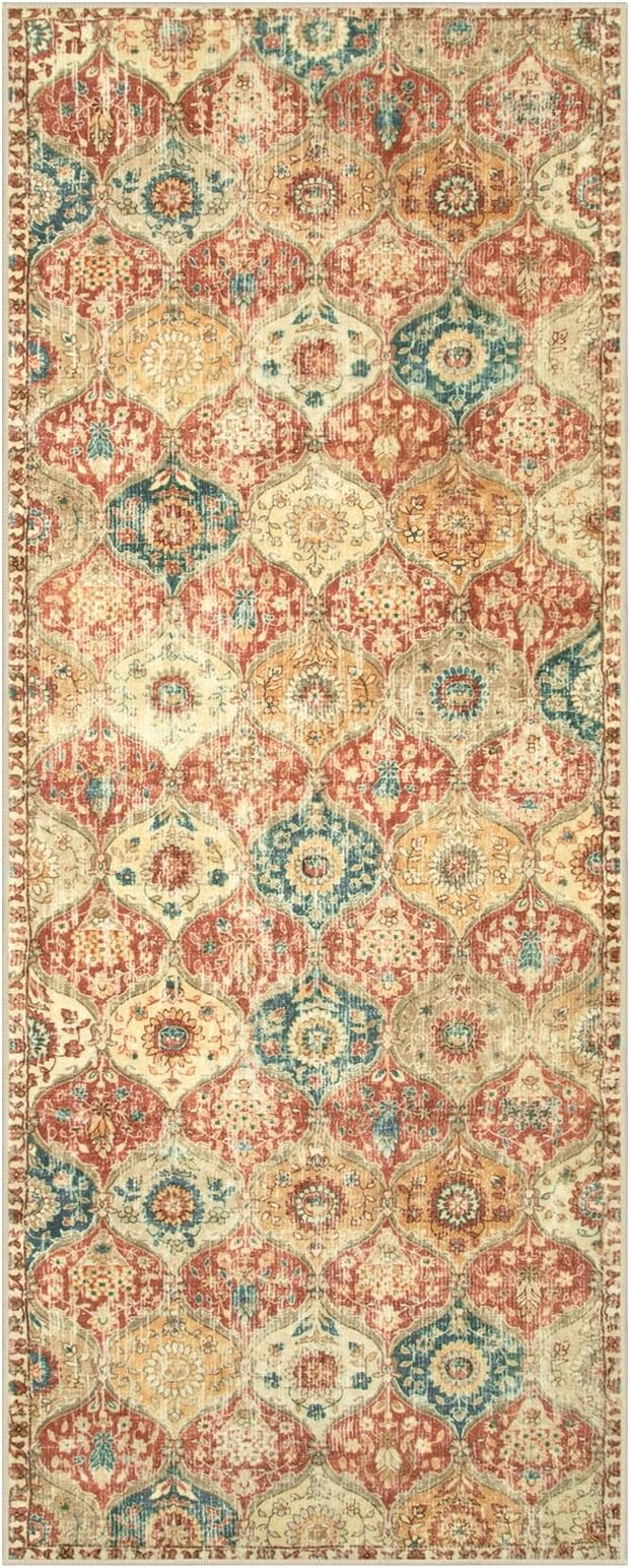 Lahome Moroccan Hallway Rug, 2x5 Washable Kitchen Runner Rug Non Slip | Kitchen - Image 7
