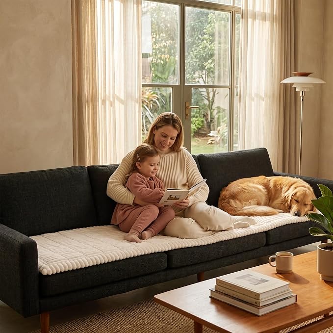 Fixwal Pet and Family Friendly Couch Covers, Washable Non-Slip Dog Mat - Image 8