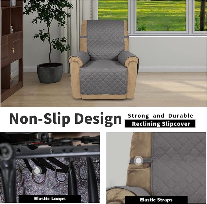 Easy-Going Reversible Couch Cover, Recliner 22 in, Water Resistant Furniture Mat - Image 3