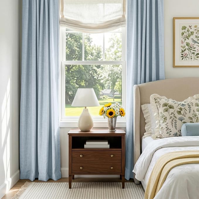 Faux Linen Total Blackout Curtains - Image 6