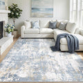 RELEANY Washable 9'x12' Abstract Area Rug by RELEANY