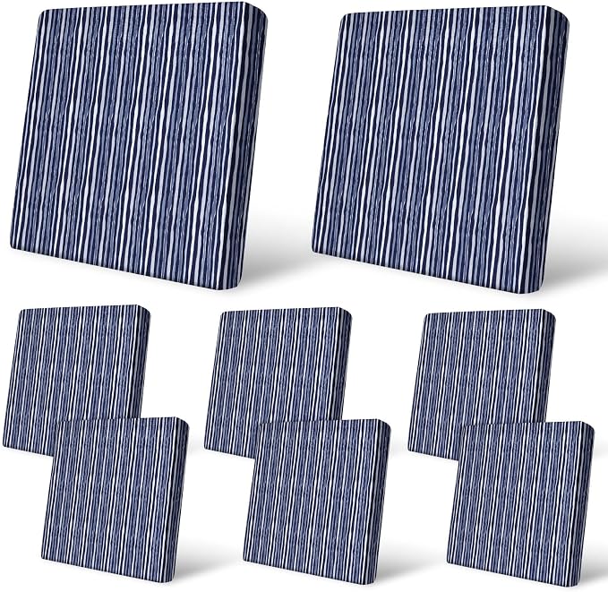 8Pcs Patio Cushion Covers Stretch Outdoor Furniture Protector Slipcovers | by pickyNproud