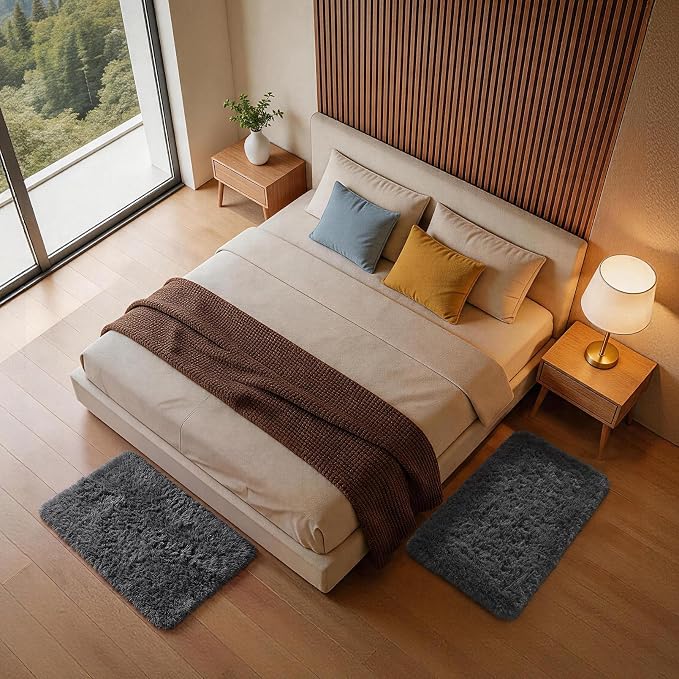 Ophanie Small Rug Washable Non Slip Throw Bedside Area Rugs, Fluffy Soft Mini - Image 5