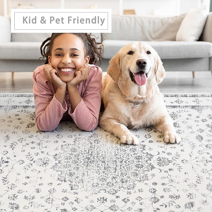 8x10 Washable Area Rugs for Living Room, Dining Room - Image 6