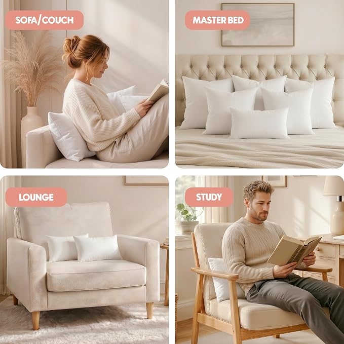 Utopia Bedding 16x24 Pillow Inserts, 2 Pack | Indoor cushion inserts - Image 5