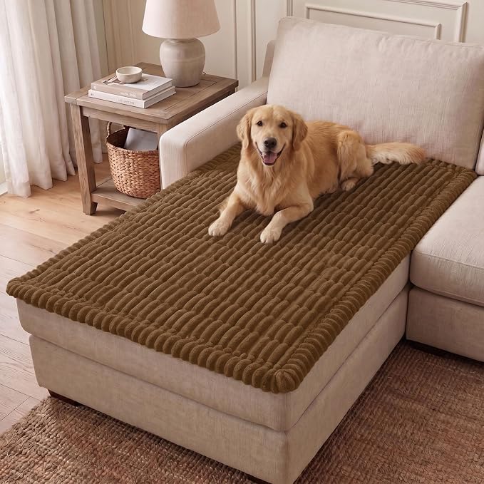 Couch Cover for Dogs, Washable Non Slip Plush Flannel Sofa Protector | Thick by hyha
