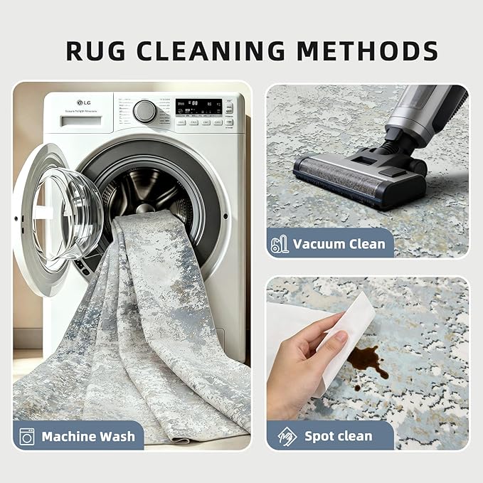 8x10 Washable Area Rugs for Living Room, Dining Room - Image 4