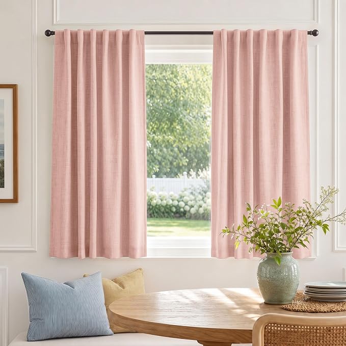 Faux Linen Total Blackout Curtains - Image 6