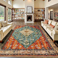 SERISSA 9x12 Washable Non Slip Boho Area Rug by SERISSAHomeDecorCollection