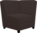 Easy-Going Stretch Soft Sectional Corner Sofa Couch Slipcover Chocolate | by Easy-Going