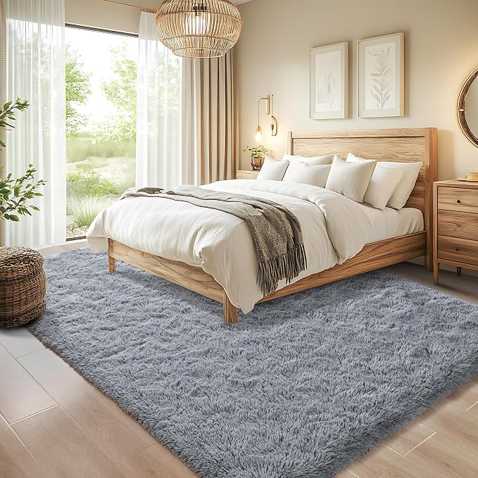 Chicrug Soft Area Rugs for Bedroom Living Room Plush Fluffy Rug 4x6 | Shag - Image 4