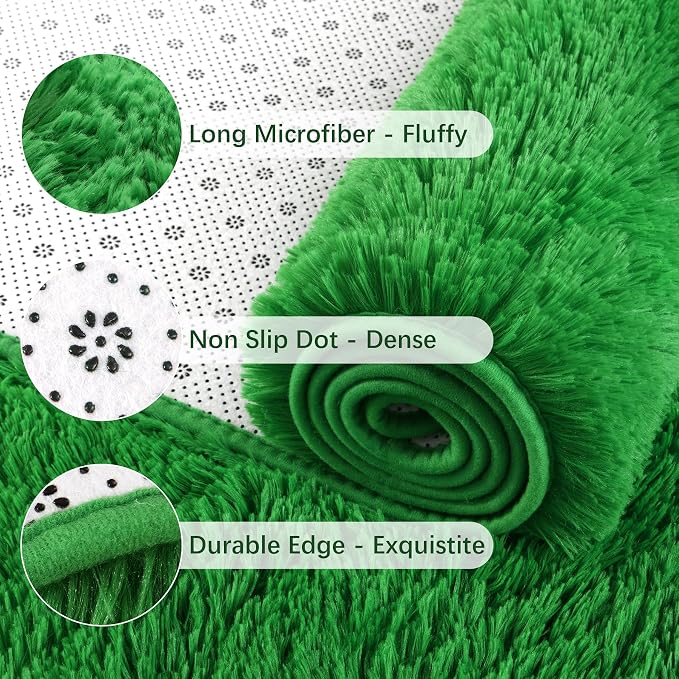 Chicrug Soft Area Rug for Bedroom Living Room Plush Fluffy Rug 4x6 | Shag Furry - Image 3