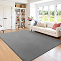 SHACOS Ultra Soft Faux Rabbit Fur Area Rug 5'x7', Non Slip Washable Padded by SHACOS