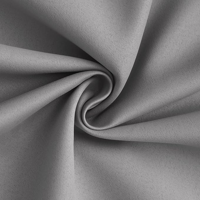 Yakamok Dove Grey 100% Blackout Curtains 63 Inches Long 50" Wide 2 Panel | - Image 4